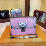 Top Quality L---V Wynwood Pink Monogram Vernis Patent Leather Handbag